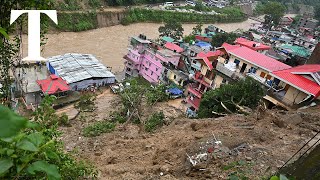 More than 50 killed as flash floods and landslides hit Indian Himalayas [upl. by Quintana]