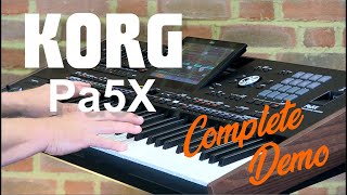 Korg PA5x Complete Demo  Everything You Need To Know  Bonners Music [upl. by Mairhpe478]