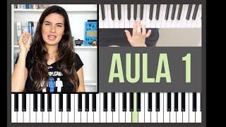 Como tocar Teclado do ZERO aula 1 para iniciantes passo a passo [upl. by Hufnagel103]