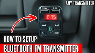 How to Setup Bluetooth FM Transmitter Also Best Sound Tips [upl. by Macegan]