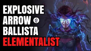 POE 323  Explosive Arrow Ballista Elementalist  League Starter Bosskiller super barato [upl. by Tebor]