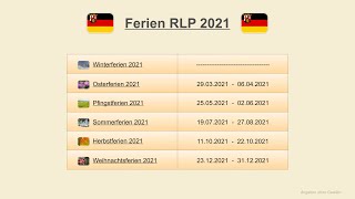 Ferien RLP 2021 [upl. by Yttig]