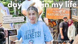 VLOG my new fall hair  a fall day with the fam  Blacklick Woods Canopy Walk [upl. by Ailaza]