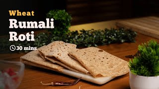 NO MAIDA Whole Wheat Rumali Roti Recipe  Soft Instant amp Delicious Rumali Roti  Cookd [upl. by Lawan]