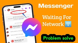 Messenger Waiting for network Error problem  Fix messenger waiting for network error [upl. by Nomrac364]