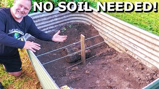 How to FILL a Raised Garden Bed Without Using SOIL [upl. by Michelle397]