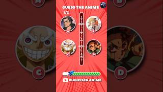 Guess the Anime🏯  Attack on Titan Chainsaw Man One Piece Demon Slayer anime shorts ytshorts [upl. by Pohsib428]