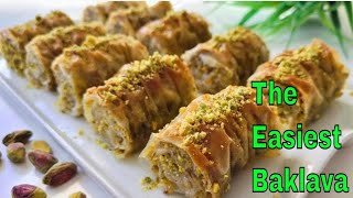 This is the EASIEST Baklava Recipe Youll EVER Make in Minutes [upl. by Naujat]