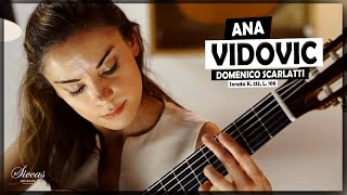 Ana Vidovic plays Domenico Scarlatti  Sonata in D minor K 213 L 108  Siccas Guitars [upl. by Latoya]