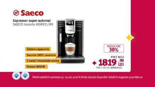 Reclamă ALTEX Espressor superautomat Saeco  Iunie 2016 [upl. by Ehrenberg]