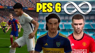 PES 6 INFINITTY PARCHE TEMPORADA 202324 beta  LIGA ARGENTINA [upl. by Janie]