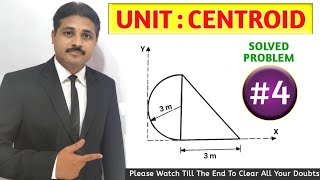 CENTROID SOLVED PROBLEM 4 IN ENGINEERING MECHANICS TIKLESACADEMYOFMATHS [upl. by Tuorah]