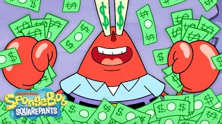 Mr Krabs ROLLING in Cash for 60 Minutes Straight 💸  SpongeBob [upl. by Rratsal]