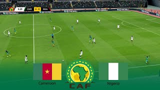 CAMEROON vs NIGERIA  AFCON Africa Cup of Nations 2023  Full Match  27 January 2024  PES Gameplay [upl. by Aicilf]