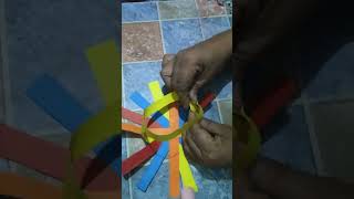 EstrellaOrpiano Paano gumawa nang basket na gamit ang colored paper [upl. by Clarhe]