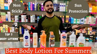 Top 7 Body Lotion for Summers Best Lotion with Sun Protection [upl. by Lanette735]