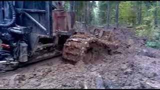 Valmet 8403 in mud [upl. by Amor]