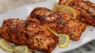 15 minutes Lemon Butter Baked Salmon Recipe  Easy Dinner Idea [upl. by Glynda]