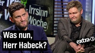 Max Giermann als Robert Habeck im extra 3Talk Worte statt Taten  extra 3  NDR [upl. by Tillie656]