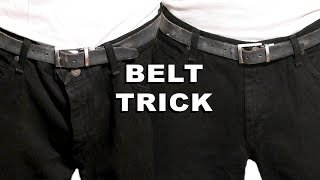 Belt Trick For Oversized Jeans [upl. by Kylstra]