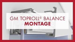 Montage oben hängendes GlasSchiebetürSystem GM TOPROLL® BALANCE von Glas Marte [upl. by Ytiak23]