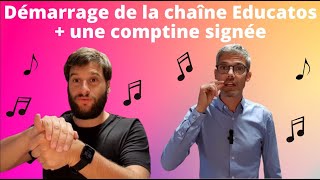 Présentation chaîne Educatos  Comptine la famille tortue signée en Makaton [upl. by Amein769]