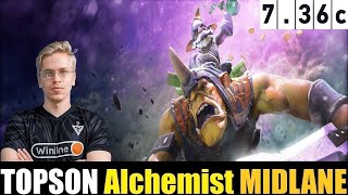 🤯 TOPSON Alchemist MID 736C  DOTA 2 HIGHEST MMR MATCH dota2 dota2gameplay topson [upl. by Pancho]