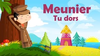 Meunier tu dors ton moulin va trop vite  Comptine à gestes pour enfants et bébés avec les paroles [upl. by Orvas]