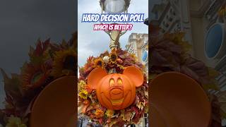 A TOUGH Disney trip Decision mnsshp mvmcp disneyworld disneytips poll christmas halloween [upl. by Ocko]