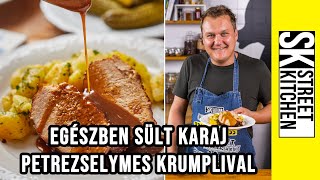 Egészben sült 🥩KARAJ🥩 petrezselymes krumplival🥔 [upl. by Frisse]