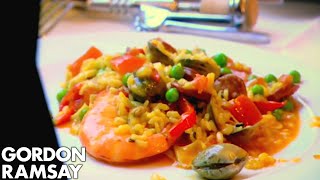 How To Make Paella  Gordon Ramsay [upl. by Aleik]