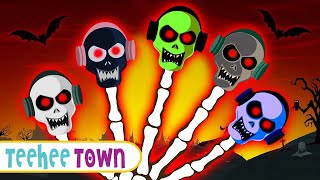 Skeleton Dance Finger Family Song  Spooky Scary Skeleton Songs For Kids  Teehee Town [upl. by Ssitruc]