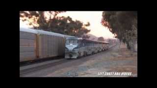 BNSF San Diego Sub Amtrak Coaster Pacific Surfline San Diego [upl. by Ahsenhoj]