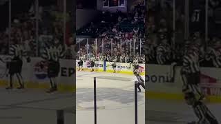 Quad City Storm goal horn from lower bowl left side [upl. by Onairam418]