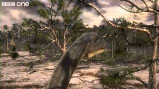 Argentinosaurus Feeding  Planet Dinosaur  Episode 5  BBC [upl. by Yerfoeg]