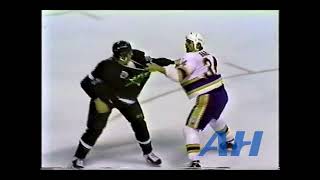 NHL Oct 15 1992 St Louis Blues v Minnesota North Stars R Murray Baron v Derian Hatcher [upl. by Hendricks]