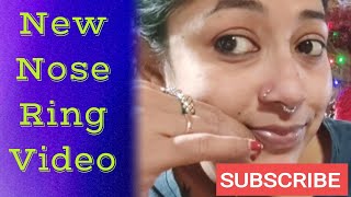 New Nose Ring  Beauty Video [upl. by Benedicto]