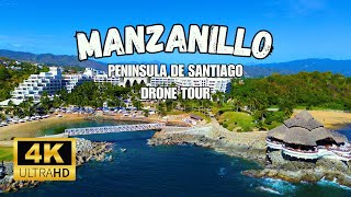 MANZANILLO Mexico Most Famous Destination DRONE TOUR IN 4K [upl. by Dirfliw]