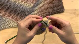 How to Knit a Scarf  On the Bias Pattern [upl. by Carli]