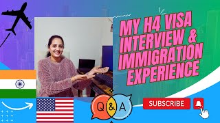 h4 వీసా ఇంటర్వ్యూ ఇమ్మిగ్రేషన్H4 Visa Interview amp Immigration Experience 2023 immigration h4visa [upl. by Ahtekahs]