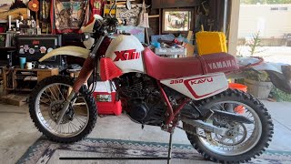 Yamaha Xt350 spark plug replacement [upl. by Lauren390]