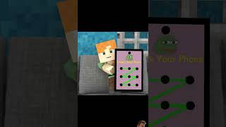 Whose phone unlock code will you choose minecraft funny minecraftmemes memes games robloxmeme [upl. by Deeanne619]