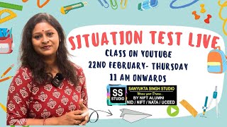 Live Situation and Studio Test Class for NIFT NID Exam [upl. by Antons]