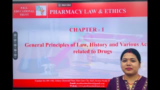 D PHARM 2nd YEAR PHARMACY LAW AND ETHICS UNIT1 BY MS SUNITA [upl. by Giwdul]