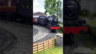 Royal Scot Class Steam Passenger Train on the Railway train modeltrains modelrailway [upl. by Nemlaz]