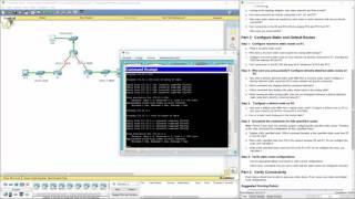 Cisco RnS  Lab 6224 Packet Tracer  Configuring IPv4 Static and Default Routes [upl. by Nahtannhoj]