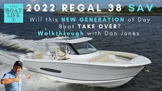 2022 Regal 38 SAV  Walkthrough this New Generation of CrossOver Style Day Boat  Dan Jones [upl. by Trelu675]