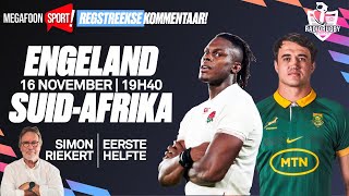 ENGELAND VS SPRINGBOKKE  EERSTE HELFTE  RADIORUGBY [upl. by Ffirahs792]