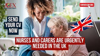 NURSES AND CAREGIVERS ARE URGENTLY NEEDED IN THE UK  Work in the UK [upl. by Atinev]