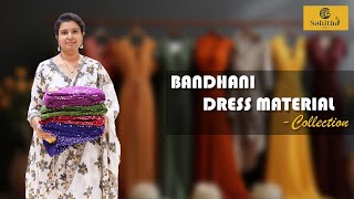 Bandhani Dress Materials  Sahitha Studio [upl. by Arinayed]